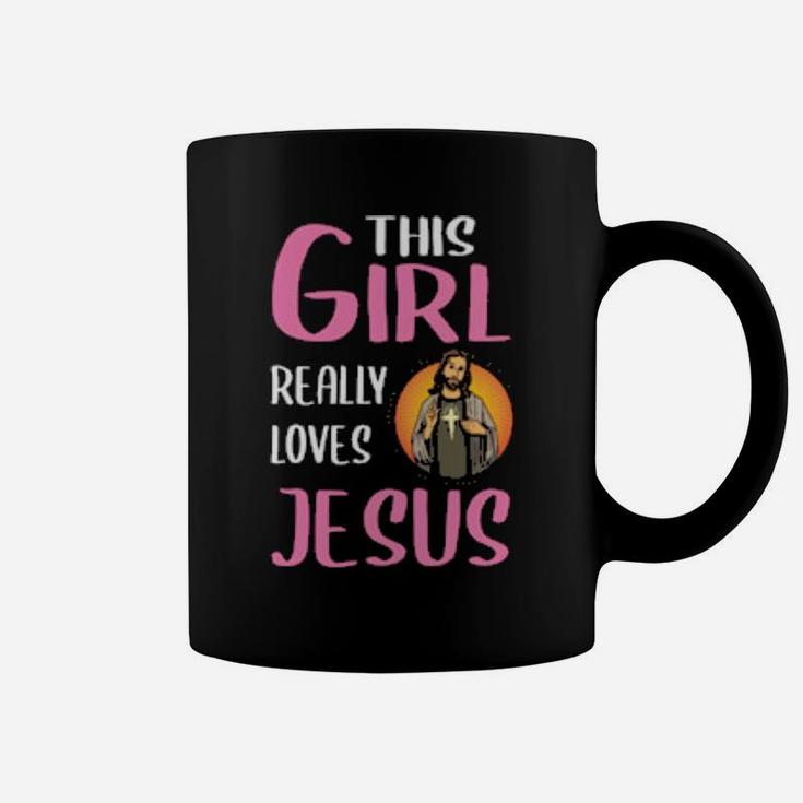 This Girl Really Loves Jesus Coffee Mug