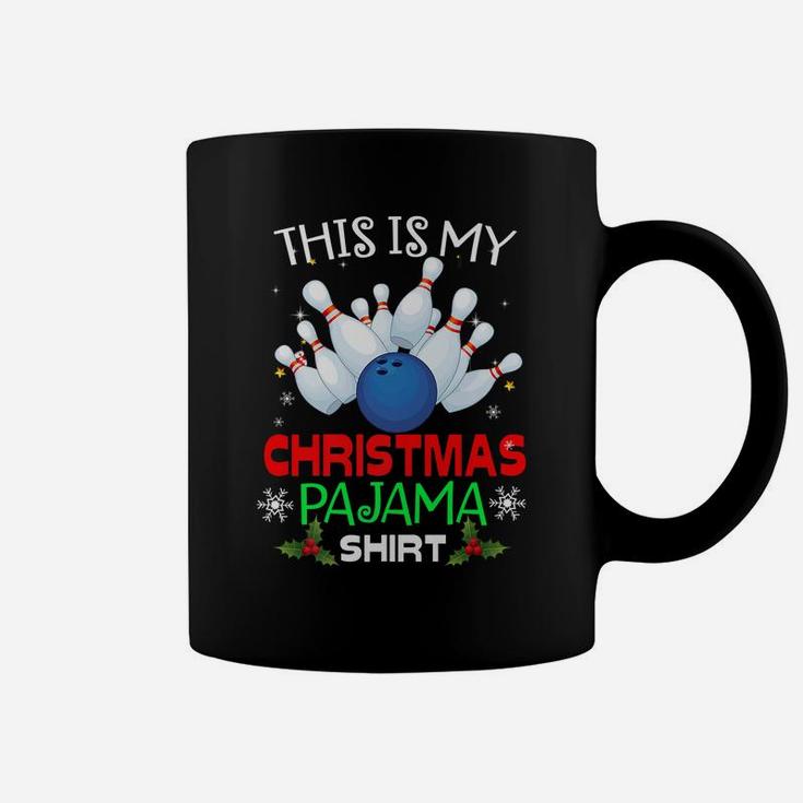 This Is My Christmas Bowling Pajama Gift For Boys Men Womens Coffee Mug