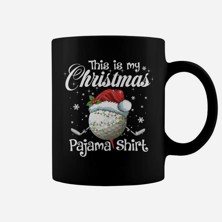 This Is My Christmas Golf Pajama Gift Golfer Boys Men Coffee Mug