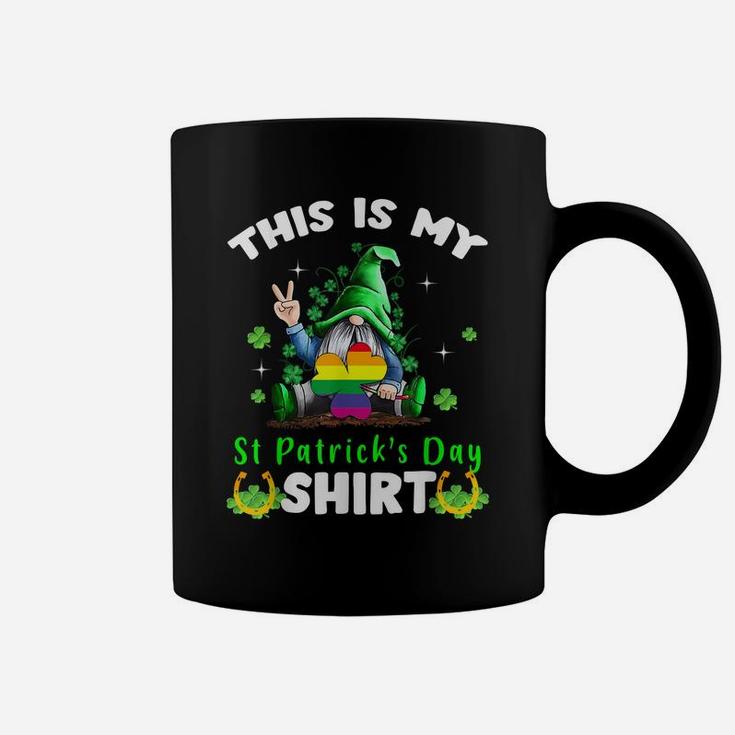 This Is My St Patrick's Day Shirt Gnomes Gay Pride Lgbt Coffee Mug