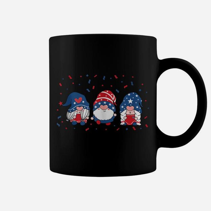 Three Gnomes Celebrating Independence Usa Day 4Th Of July Coffee Mug