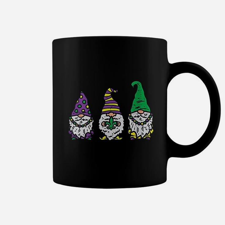 Three Nordic Gnomes Jester Beads Tomte Mardi Gras Carnival Coffee Mug