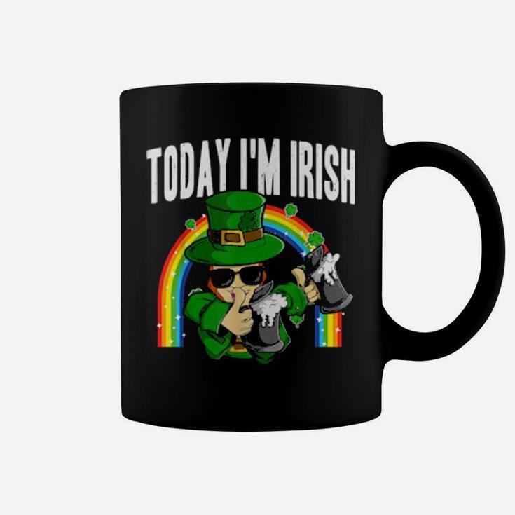 Today Im Irish St Patricks Day Leprechaun Beer Coffee Mug