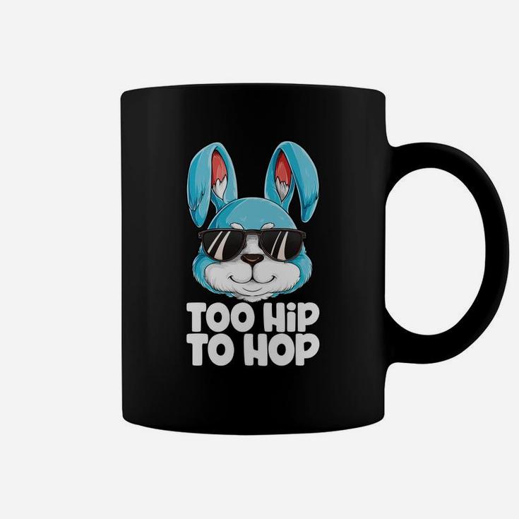 Too Hip To Hop Easter Day Bunny Boys Girls Kids Coffee Mug
