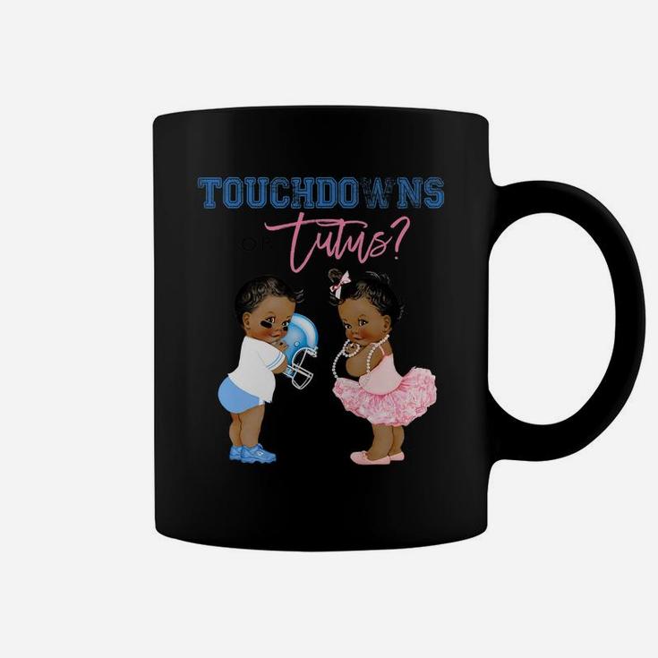 Touchdown Or Tutus Gender Reveal Family Baby Shower Matching Coffee Mug