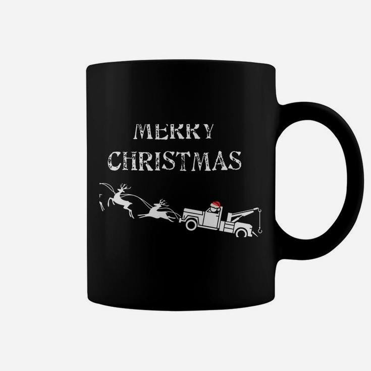 Tow Truck Xmas Design I Merry Christmas Saying Funny Coffee Mug