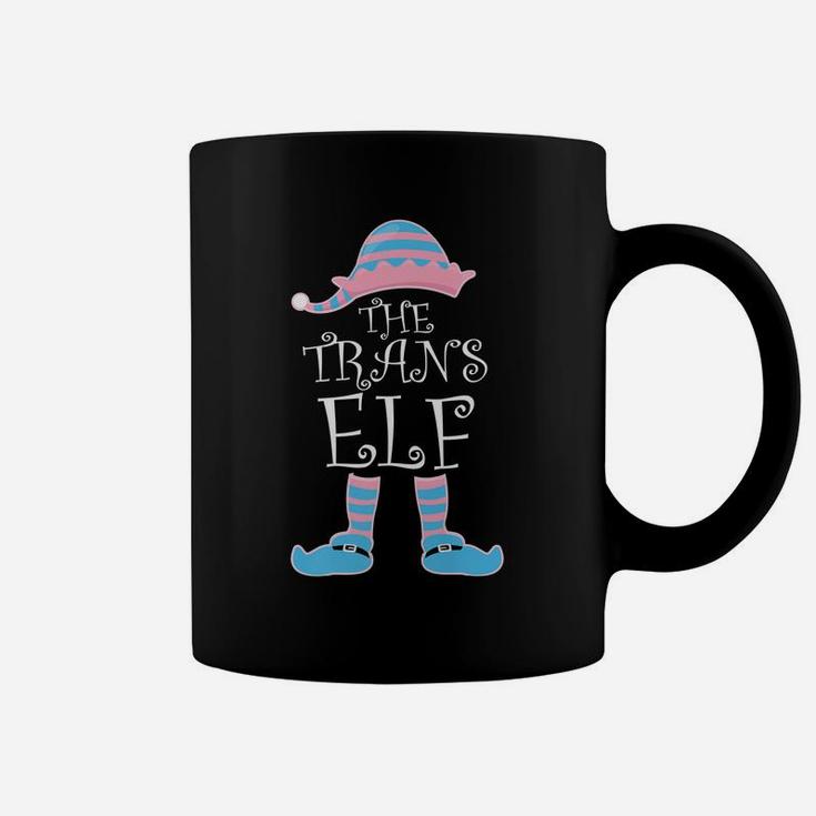 Trans Elf Cute Gay Pride Gift Transgender Christmas Pajama Coffee Mug
