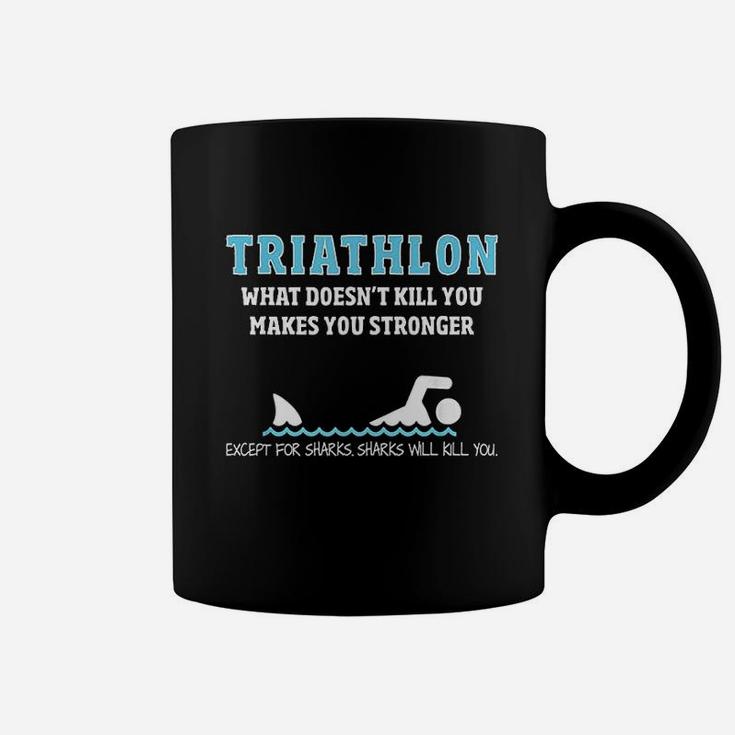 Triathlon - Funny Sharks Will Kill You T-Shirt Triathlon - Funny Sharks Will Kill You T-Shirt
