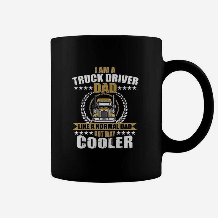 Truck Driver Gift For Dad Semi Big Rig Trucking Trailer Coffee Mug