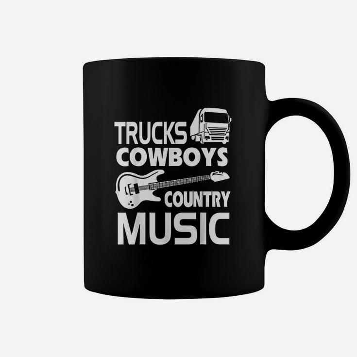 Trucks Cowboys Country Music Coffee Mug