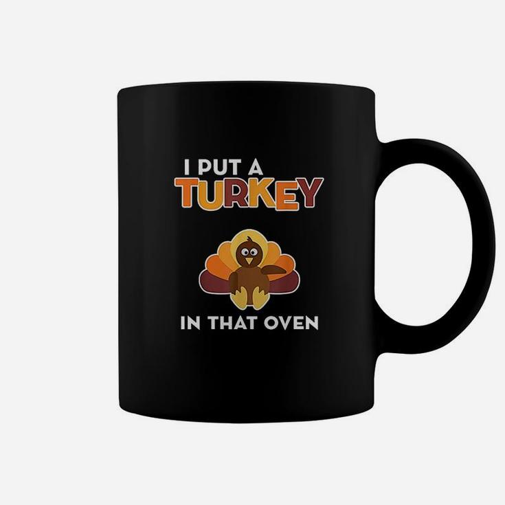 Turkey In Oven Thanksgiving Announcement Coffee Mug