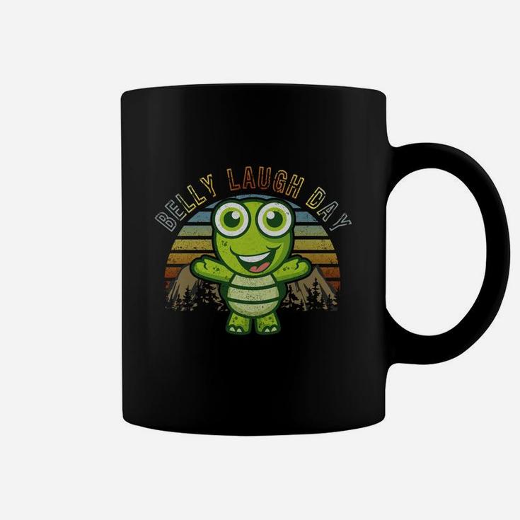 Turtle Vintage Belly Laugh Animals January 2022 Funny Gifts Coffee Mug