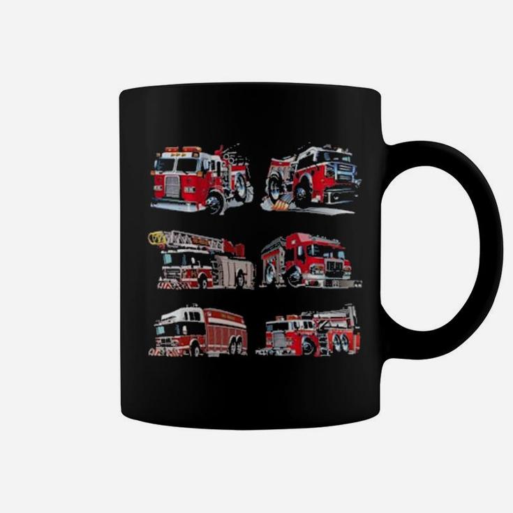 Types Of Fire Truck Boy Toddler Kids Firefighter Xmas Coffee Mug