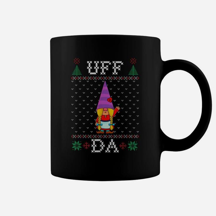 Uff Da, Swedish Tomte Gnome, God Jul, Christmas Women Girls Coffee Mug