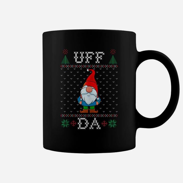 Uff Da, Swedish Tomte Gnome, God Jul, Ugly Christmas Sweater Coffee Mug