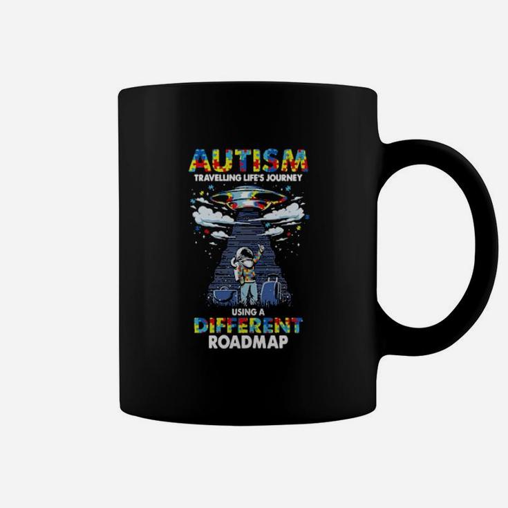 Ufo Autism Travelling Life's Journey Using A Different Roadmap Coffee Mug