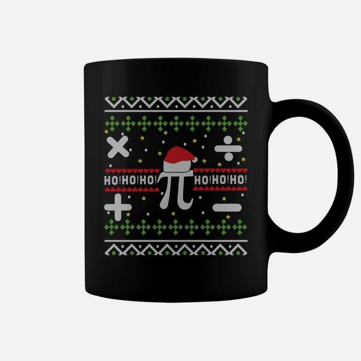 Ugly Christmas Pi Mathematics Math Circle Number Sweatshirt Coffee Mug