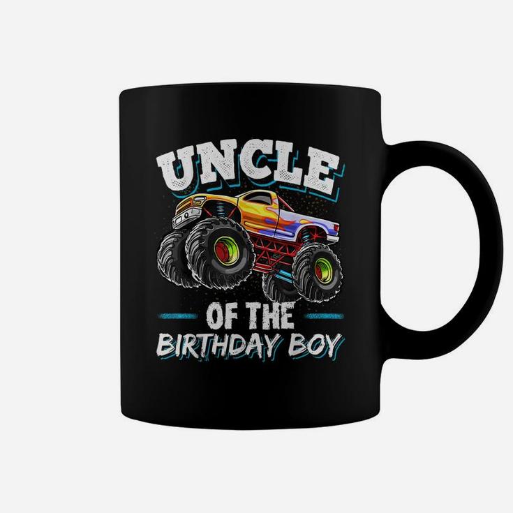 Uncle Of The Birthday Boy Monster Truck Birthday Party Coffee Mug
