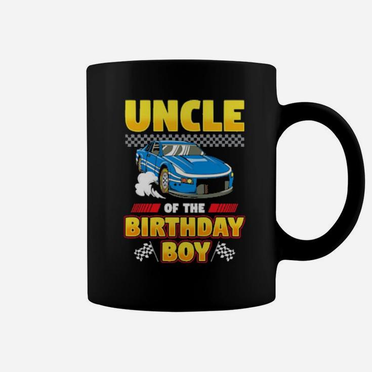 Uncle Of The Birthday Boy Race Car Racing Party Family Coffee Mug