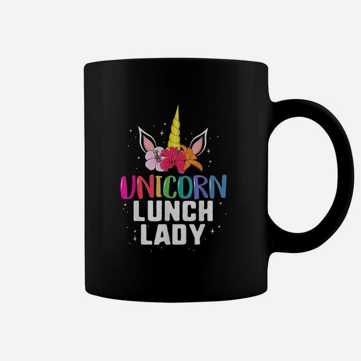Unicorn Lunch Lady School Cafeteria Coffee Mug