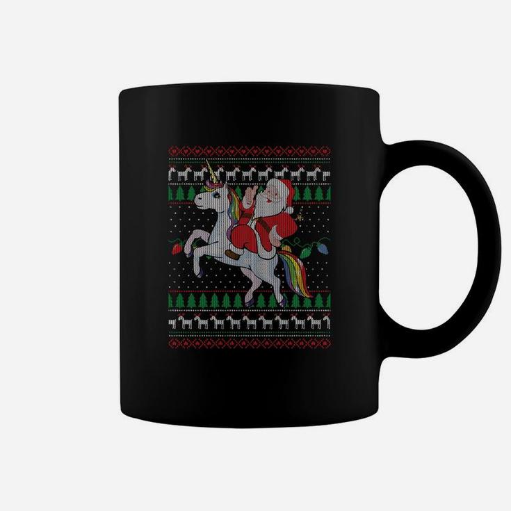 Unicorn Ugly Christmas Sweatshirt Xmas Santa Gift Coffee Mug