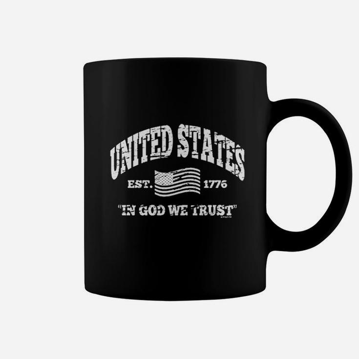United States Established 1776 Flag In Regular Big And Tall Coffee Mug