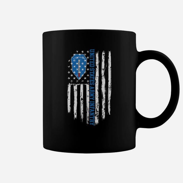 Us Army Infantry "Follow Me" American Flag Coffee Mug