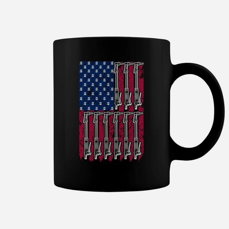 Us Flag Patriotic Weld Tee Welding Welder Christmas Gift Sweatshirt Coffee Mug