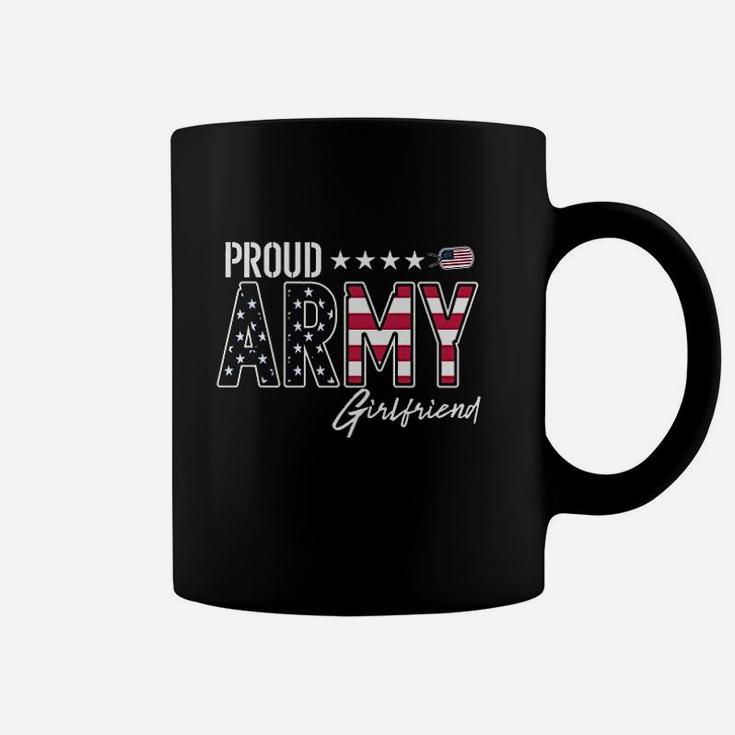 Us Flag Proud Army Girlfriend Coffee Mug