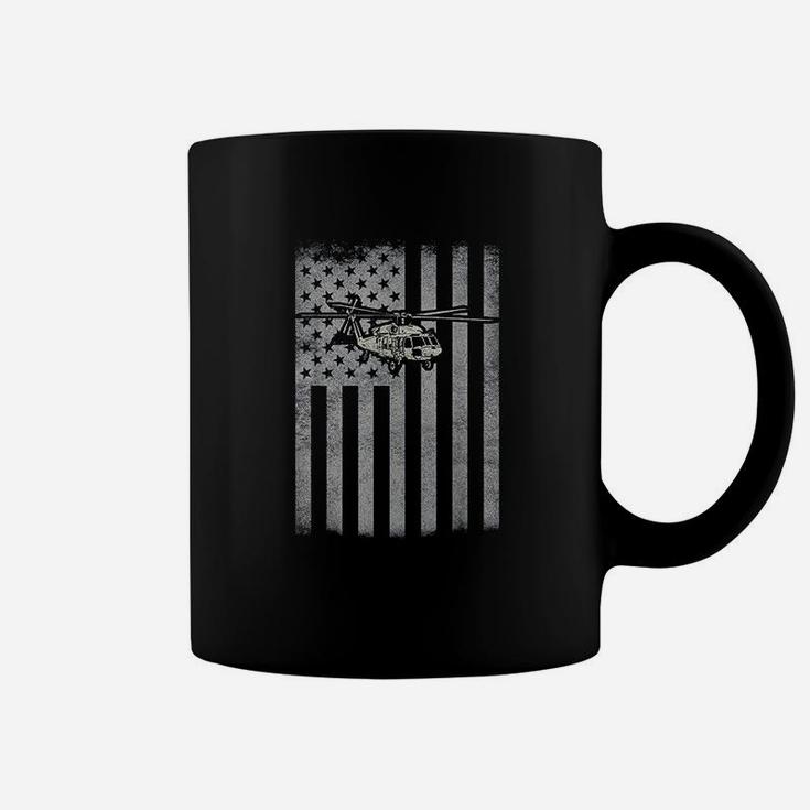 Usa Flag Helicopter Veterans Fathers Day Gift Coffee Mug