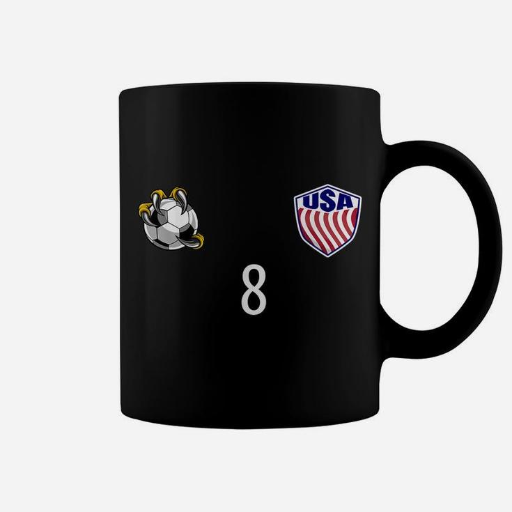 Usa Training  Number 8 Front And Back Design Coffee Mug