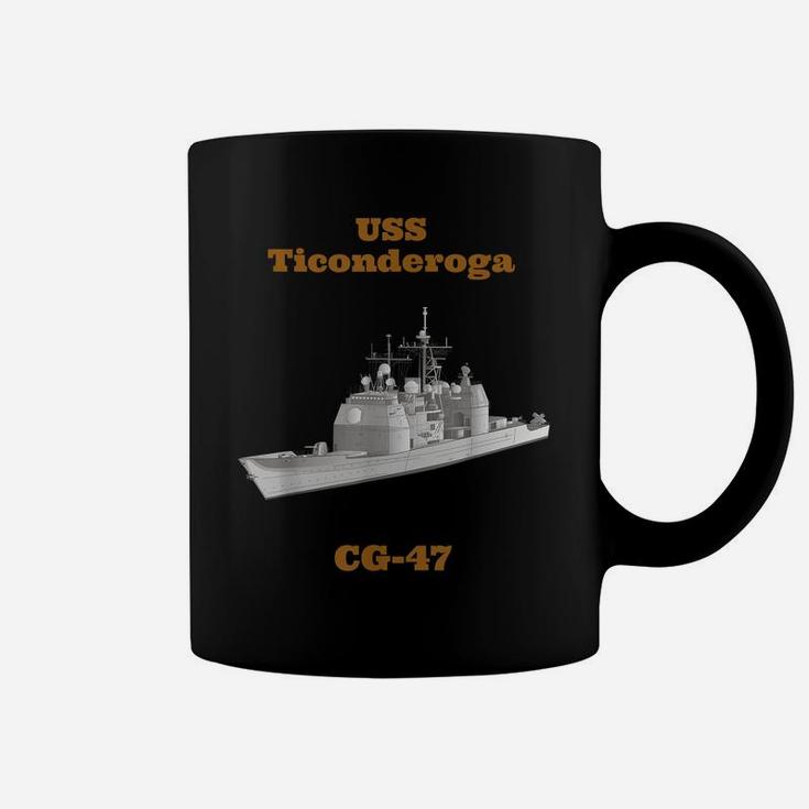 Uss Ticonderoga Cg-47 Navy Sailor Veteran Gift Coffee Mug