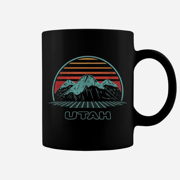 Utah Retro Mountain Hiking 80S Style Coffee Mug