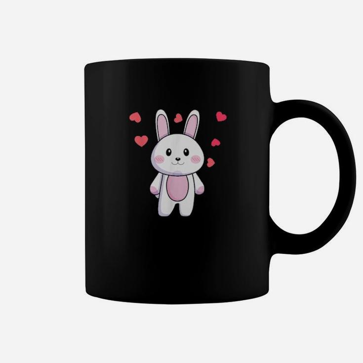 Valentines Couple Bunny Heart Matching For Female Girls Shirt Coffee Mug