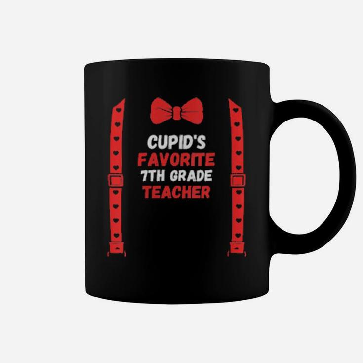 Valentines Day Custome Cupids Favorite 7Th Grade Teacher Coffee Mug