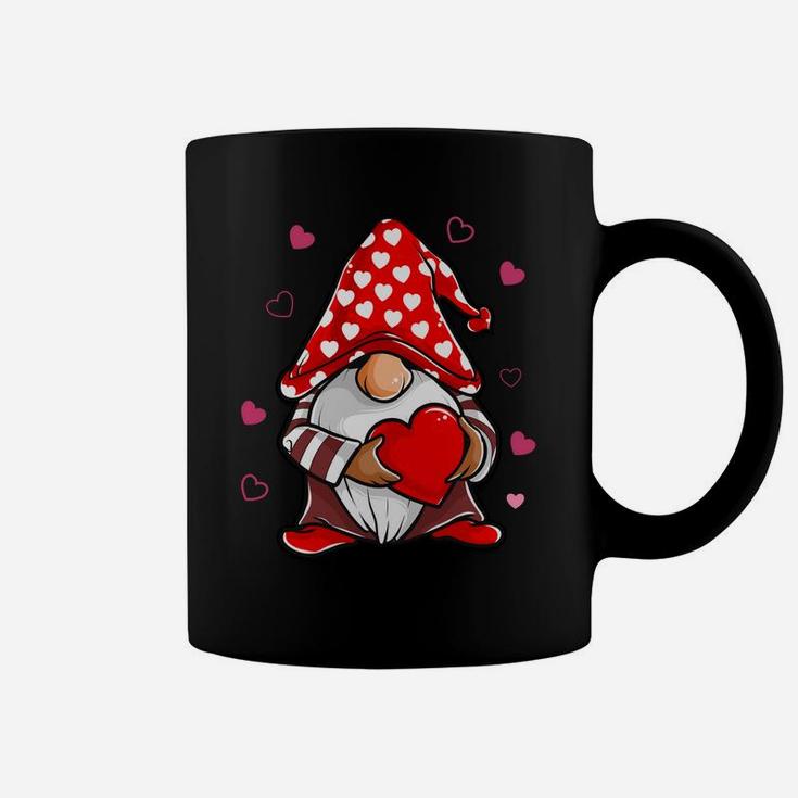 Valentine's Day Gnome Love Holding Red Heart Funny Gifts Coffee Mug