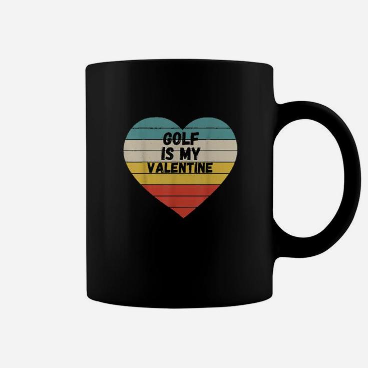 Valentines Day Golf Is My Valentine For Him Boys Vintag Coffee Mug
