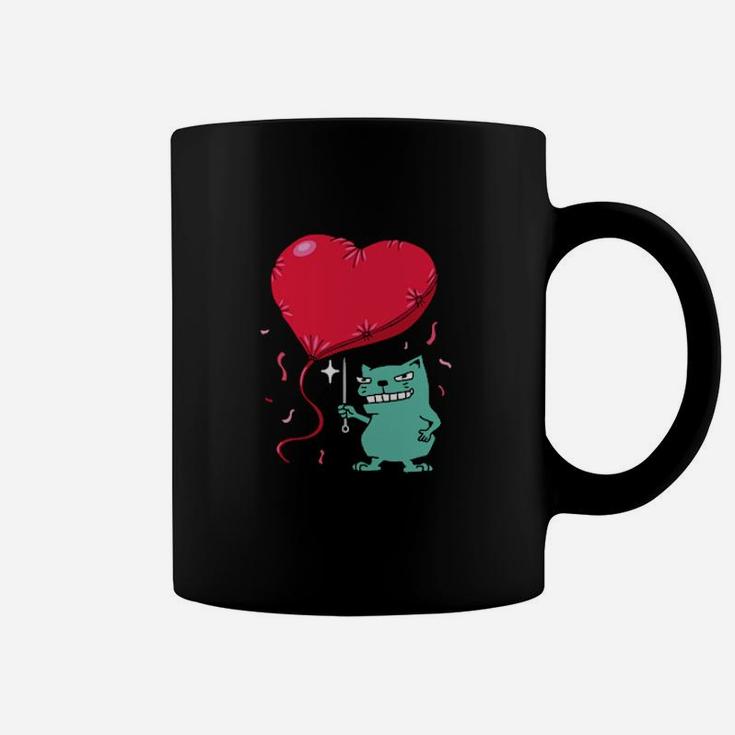 Valentines Day Heart Single Pet Owner Grumpy Coffee Mug