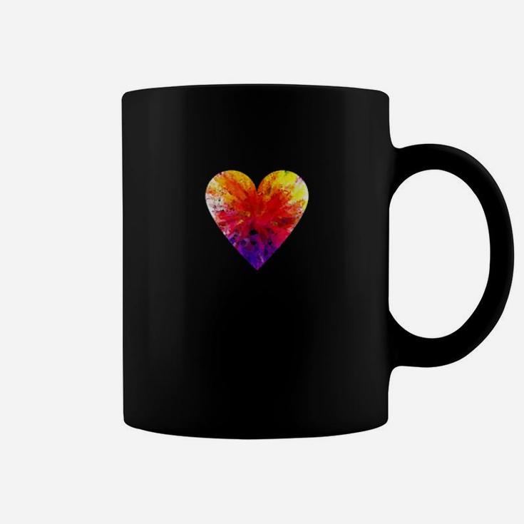 Valentine's Day Love Heart Prism Geometric Colorful Coffee Mug