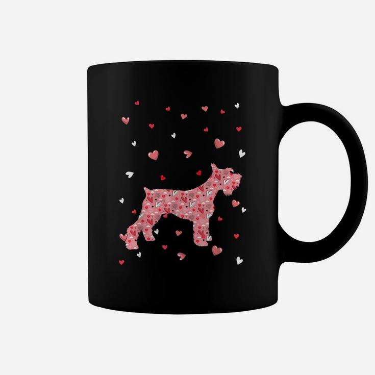 Valentines Day Love Hearts Schnauzer Dog Puppy Lover Coffee Mug