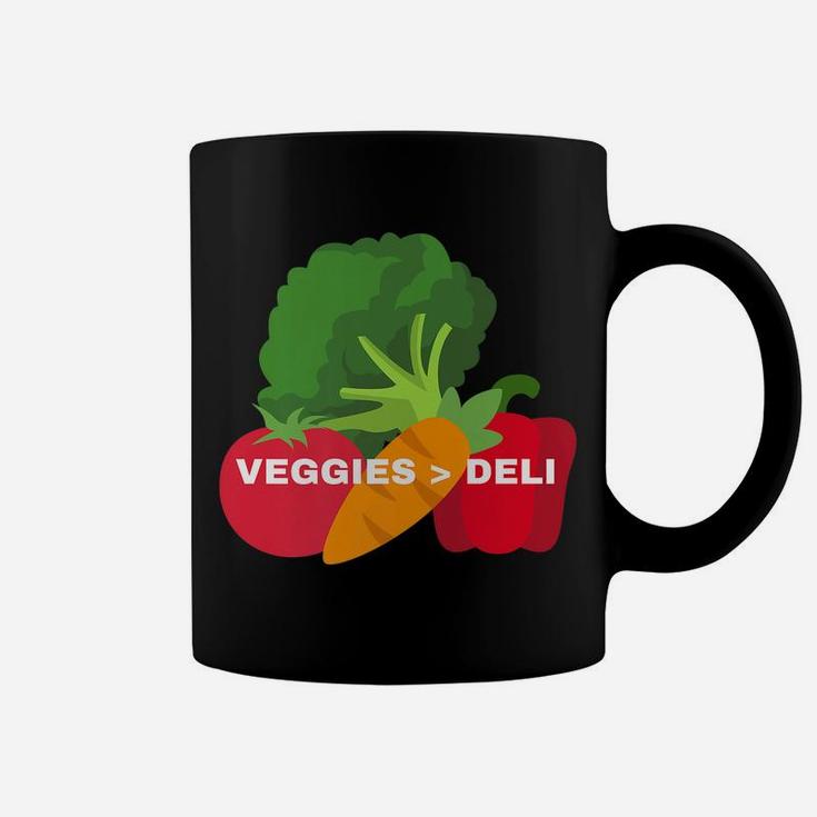 Vegetarian Veggies  Deli Funny Vegan Animal Lovers Graphic Coffee Mug