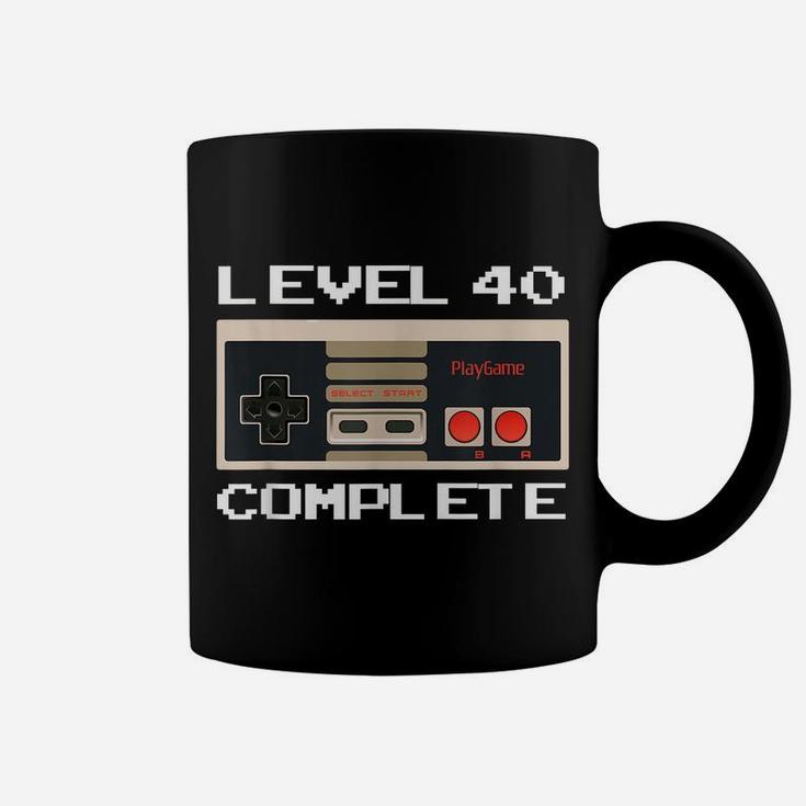 Video Game Controller Level 40 Complete 40Th Birthday Gamer Coffee Mug