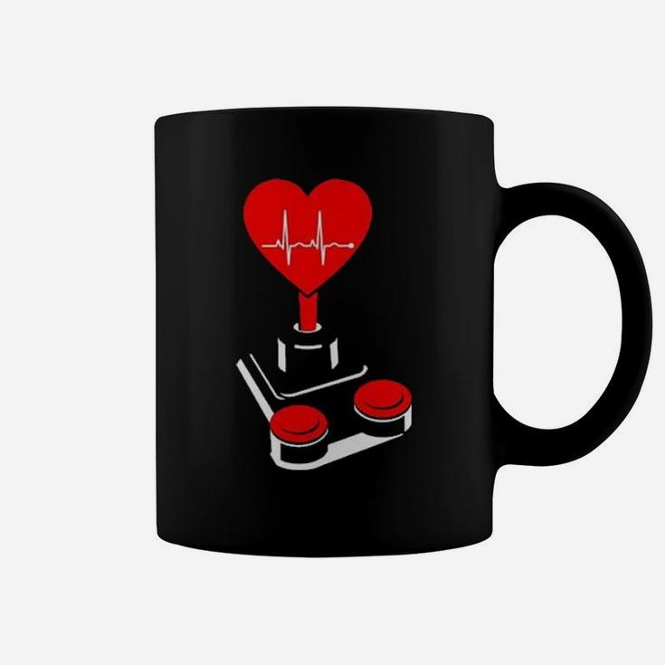 Video Gamer Heart Controller Valentine's Day Boys Classic Women Coffee Mug