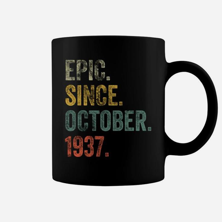 Vintage 1937 84Th Birthday Epic Since October 1937 Sweatshirt Coffee Mug