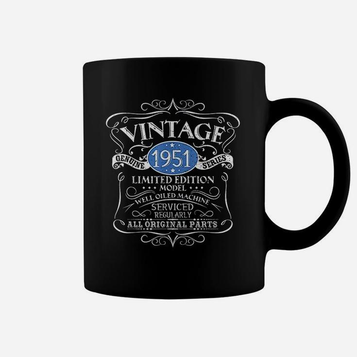 Vintage 1951 70Th Birthday Gift Men Women Original Design Coffee Mug