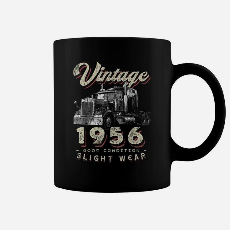 Vintage 1956 Trucker Big Rig Truck Driver 65Th Birthday Coffee Mug