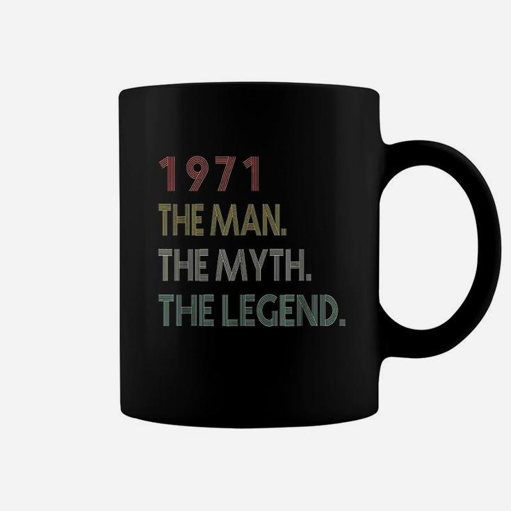 Vintage 1971 Man Myth Legend Birthday Gifts For 50 Years Old Coffee Mug