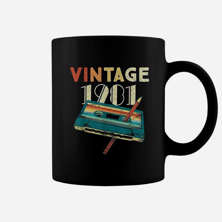 Vintage 1981 Music Cassette 40Th Birthday Gifts 40 Years Old Coffee Mug