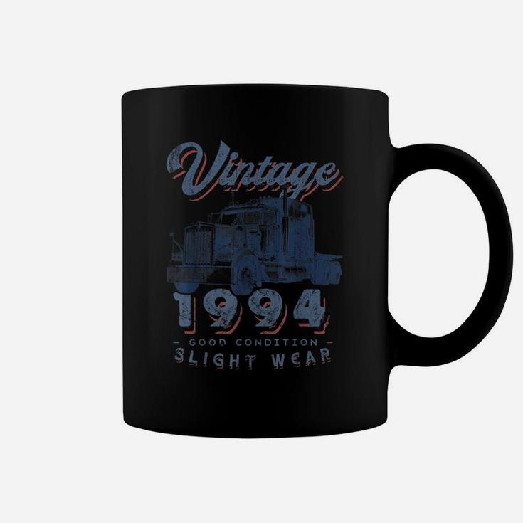 Vintage 1994 Trucker Big Rig Truck Driver 27Th Birthday Coffee Mug
