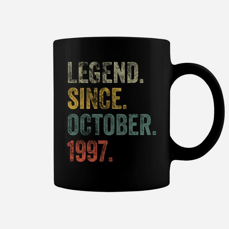 Vintage 1997 24Th Birthday Legend Since October 1997 Sweatshirt Coffee Mug